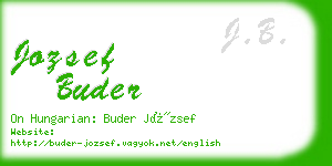 jozsef buder business card